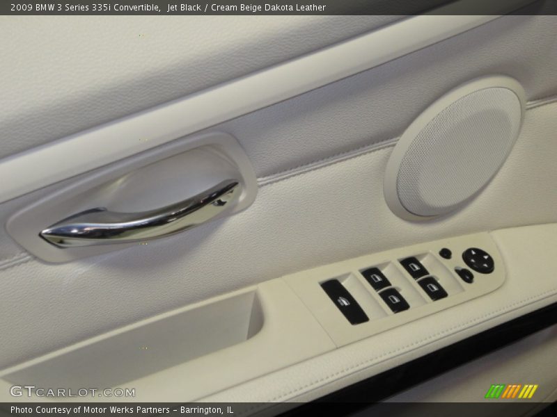 Jet Black / Cream Beige Dakota Leather 2009 BMW 3 Series 335i Convertible