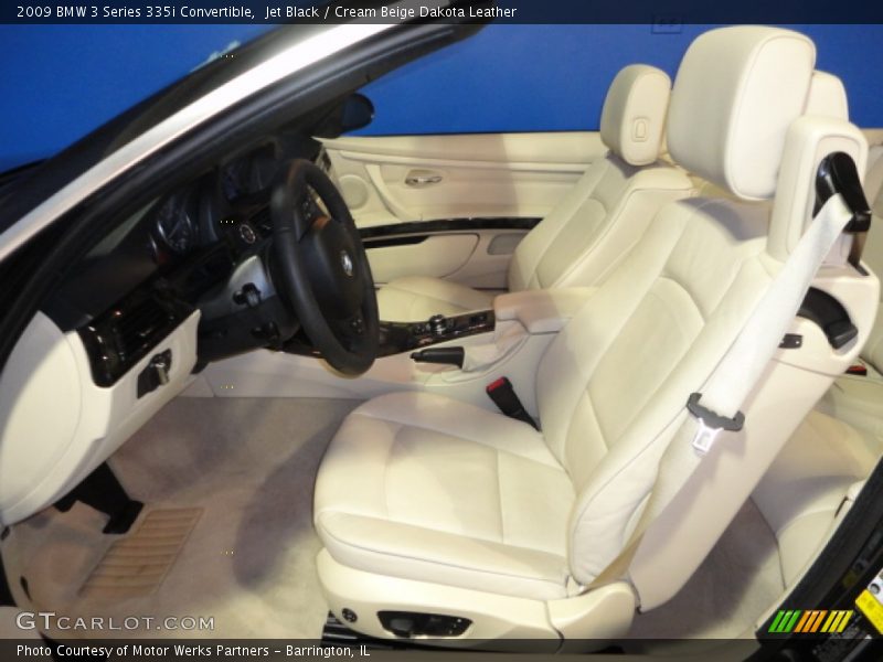 Jet Black / Cream Beige Dakota Leather 2009 BMW 3 Series 335i Convertible