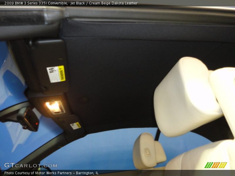 Jet Black / Cream Beige Dakota Leather 2009 BMW 3 Series 335i Convertible