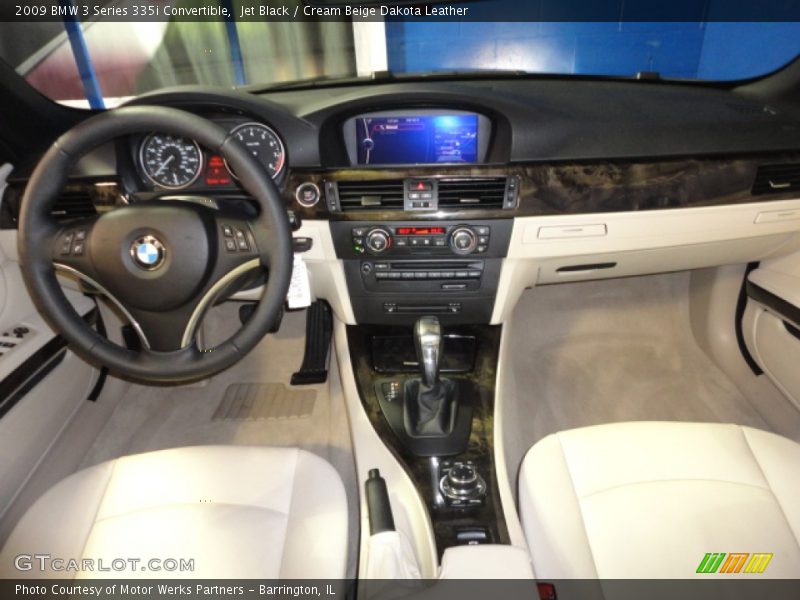 Jet Black / Cream Beige Dakota Leather 2009 BMW 3 Series 335i Convertible