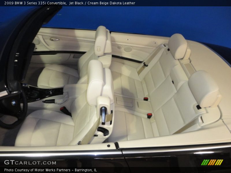 Jet Black / Cream Beige Dakota Leather 2009 BMW 3 Series 335i Convertible