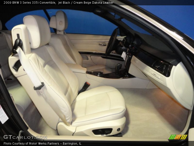 Jet Black / Cream Beige Dakota Leather 2009 BMW 3 Series 335i Convertible