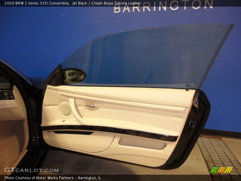 Jet Black / Cream Beige Dakota Leather 2009 BMW 3 Series 335i Convertible