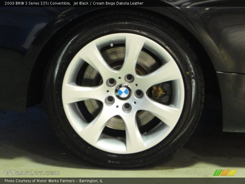 Jet Black / Cream Beige Dakota Leather 2009 BMW 3 Series 335i Convertible