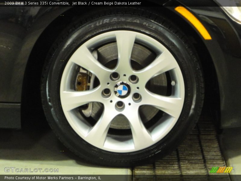 Jet Black / Cream Beige Dakota Leather 2009 BMW 3 Series 335i Convertible