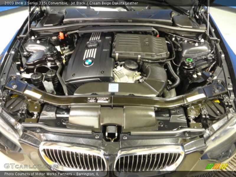 Jet Black / Cream Beige Dakota Leather 2009 BMW 3 Series 335i Convertible