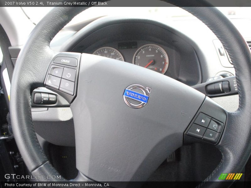 Titanium Grey Metallic / Off Black 2007 Volvo V50 2.4i