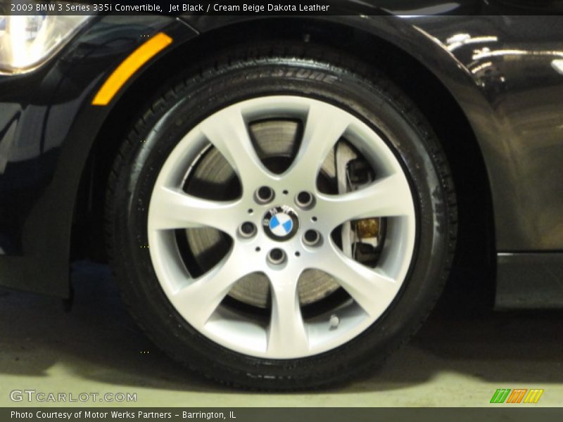 Jet Black / Cream Beige Dakota Leather 2009 BMW 3 Series 335i Convertible