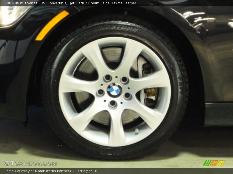 Jet Black / Cream Beige Dakota Leather 2009 BMW 3 Series 335i Convertible
