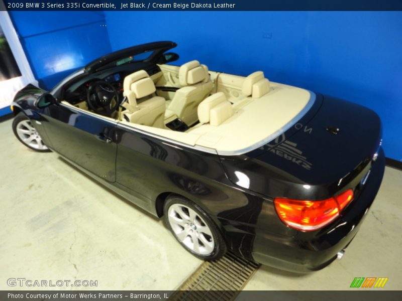 Jet Black / Cream Beige Dakota Leather 2009 BMW 3 Series 335i Convertible