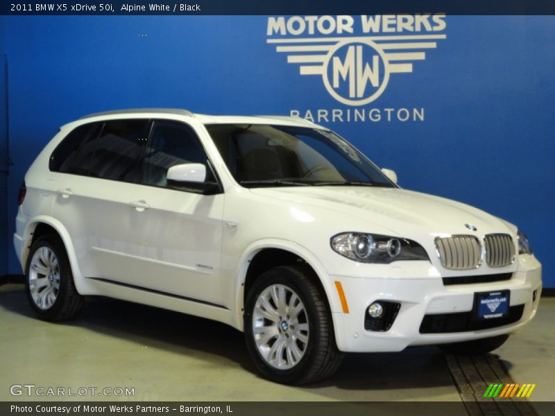 Alpine White / Black 2011 BMW X5 xDrive 50i