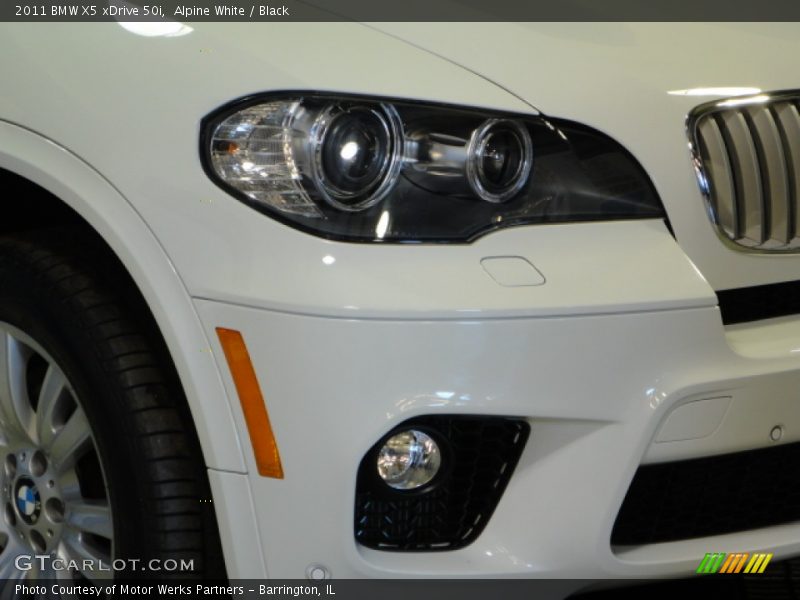 Alpine White / Black 2011 BMW X5 xDrive 50i