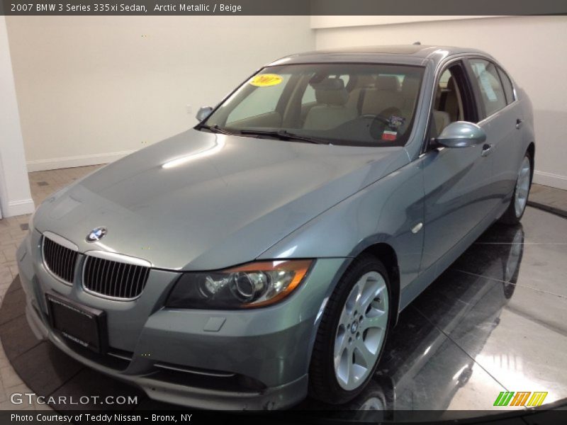 Arctic Metallic / Beige 2007 BMW 3 Series 335xi Sedan