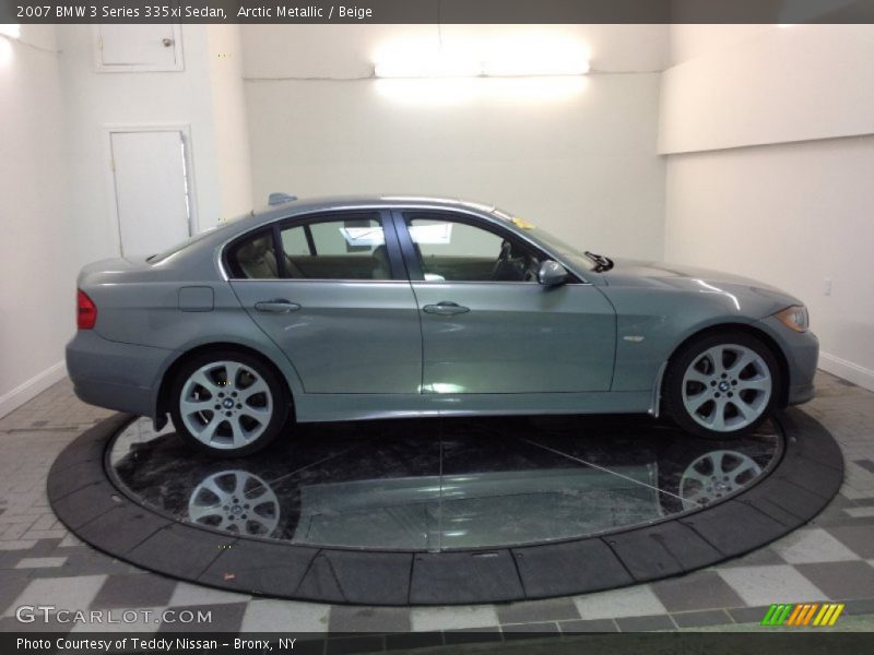 Arctic Metallic / Beige 2007 BMW 3 Series 335xi Sedan