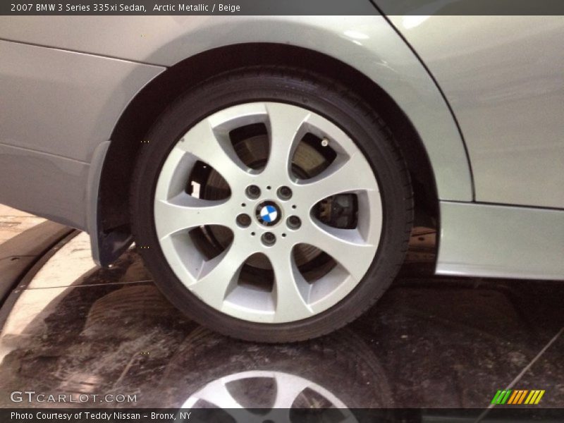 Arctic Metallic / Beige 2007 BMW 3 Series 335xi Sedan