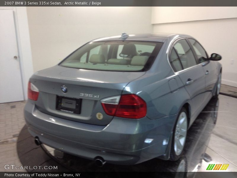 Arctic Metallic / Beige 2007 BMW 3 Series 335xi Sedan