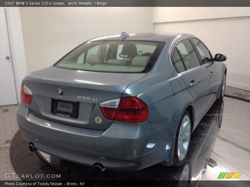 Arctic Metallic / Beige 2007 BMW 3 Series 335xi Sedan