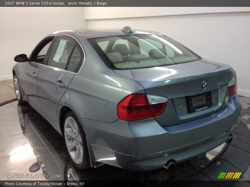 Arctic Metallic / Beige 2007 BMW 3 Series 335xi Sedan