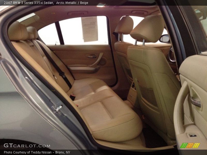 Arctic Metallic / Beige 2007 BMW 3 Series 335xi Sedan