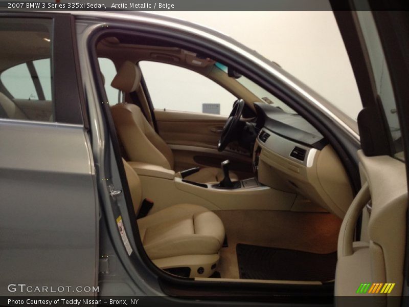 Arctic Metallic / Beige 2007 BMW 3 Series 335xi Sedan