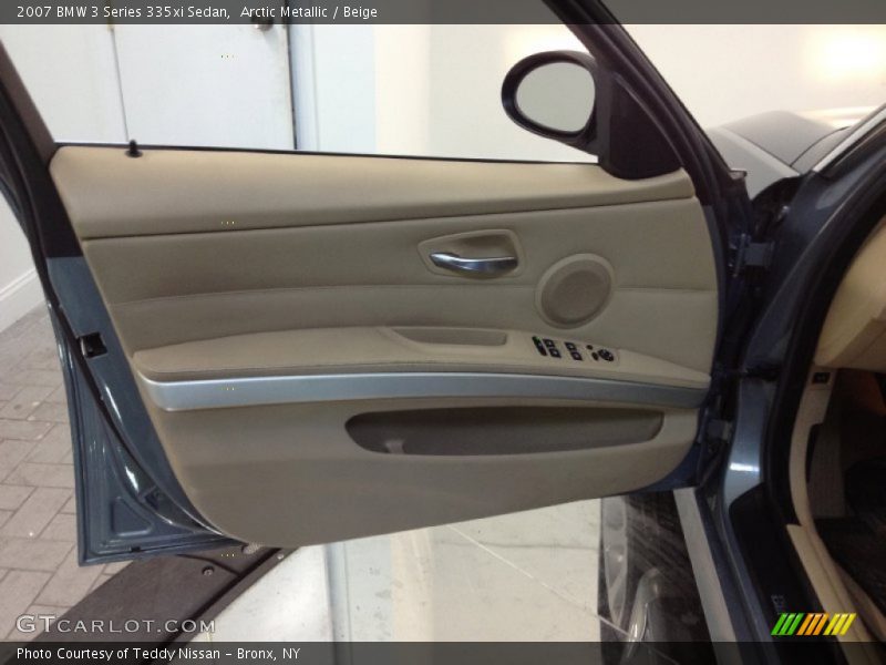Arctic Metallic / Beige 2007 BMW 3 Series 335xi Sedan