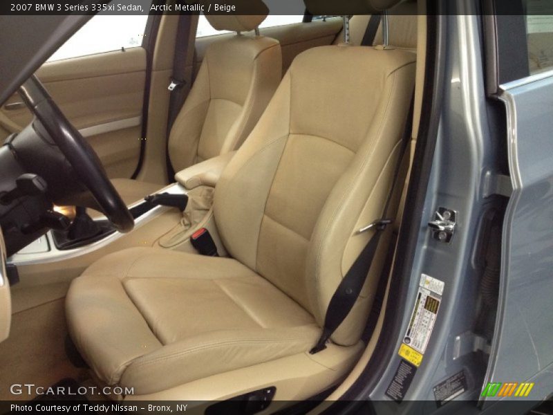 Arctic Metallic / Beige 2007 BMW 3 Series 335xi Sedan