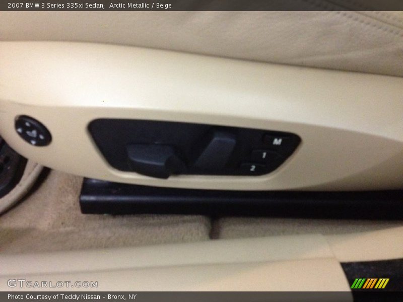 Arctic Metallic / Beige 2007 BMW 3 Series 335xi Sedan