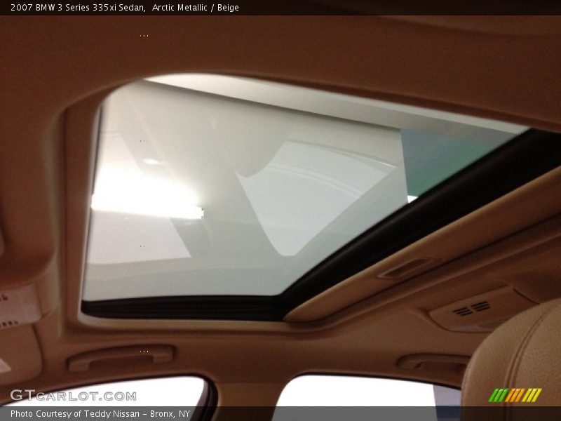 Arctic Metallic / Beige 2007 BMW 3 Series 335xi Sedan