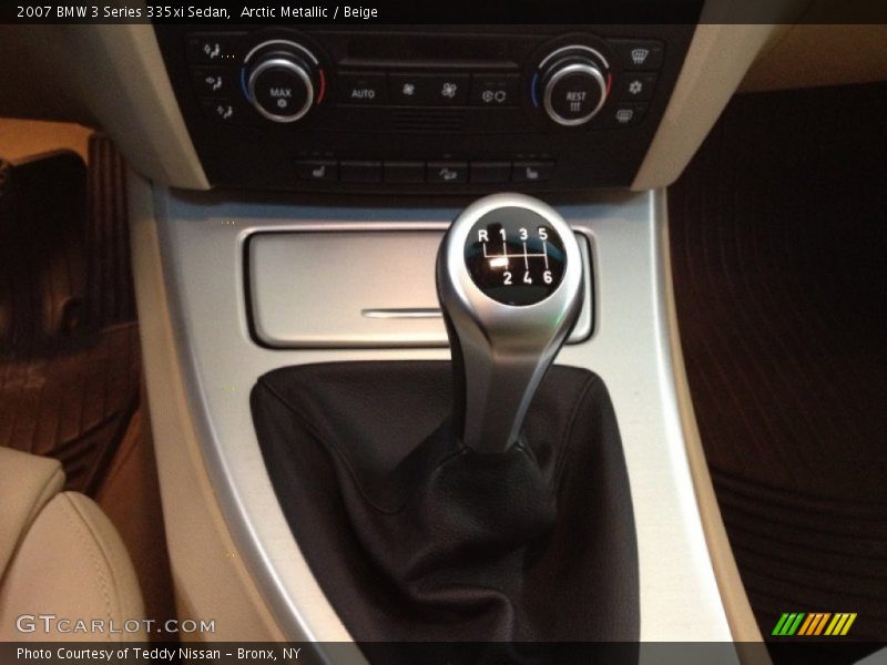 Arctic Metallic / Beige 2007 BMW 3 Series 335xi Sedan