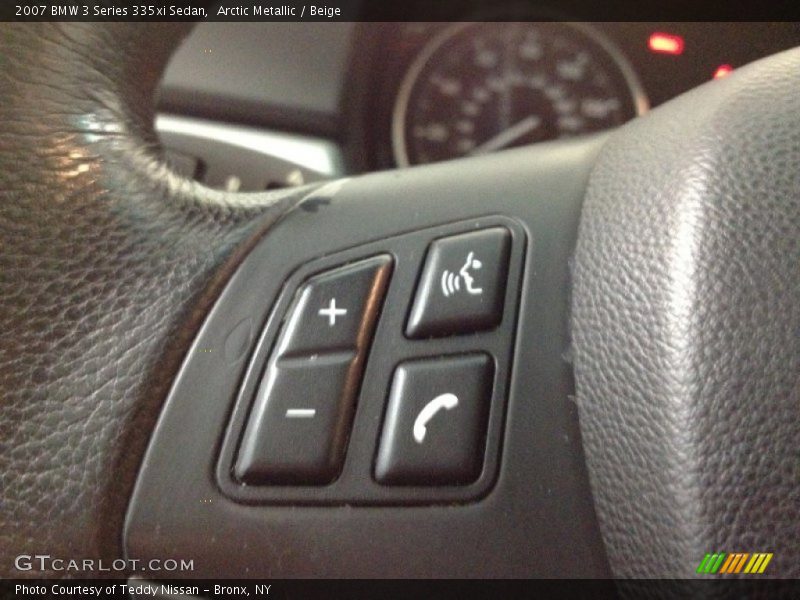 Arctic Metallic / Beige 2007 BMW 3 Series 335xi Sedan