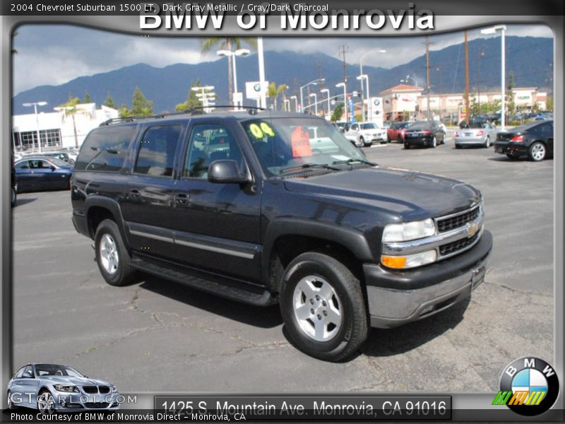 Dark Gray Metallic / Gray/Dark Charcoal 2004 Chevrolet Suburban 1500 LT