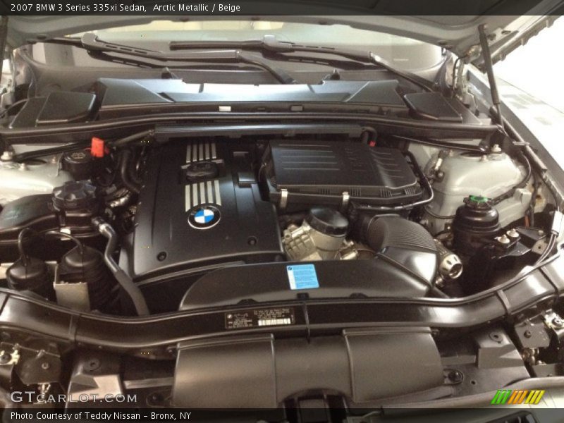 Arctic Metallic / Beige 2007 BMW 3 Series 335xi Sedan