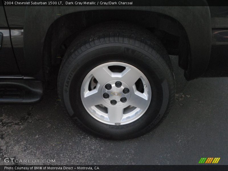 Dark Gray Metallic / Gray/Dark Charcoal 2004 Chevrolet Suburban 1500 LT
