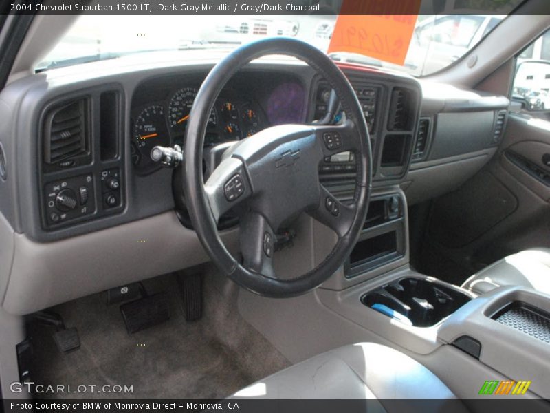 Dark Gray Metallic / Gray/Dark Charcoal 2004 Chevrolet Suburban 1500 LT