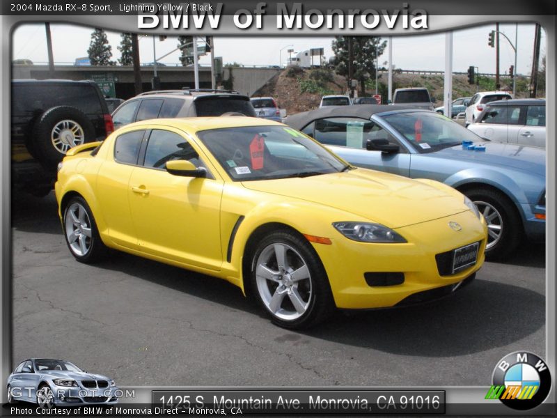 Lightning Yellow / Black 2004 Mazda RX-8 Sport
