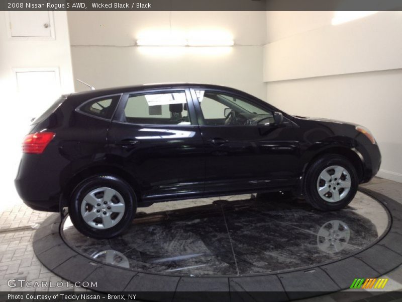 Wicked Black / Black 2008 Nissan Rogue S AWD