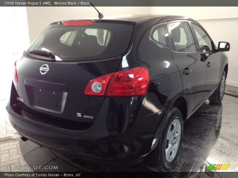 Wicked Black / Black 2008 Nissan Rogue S AWD