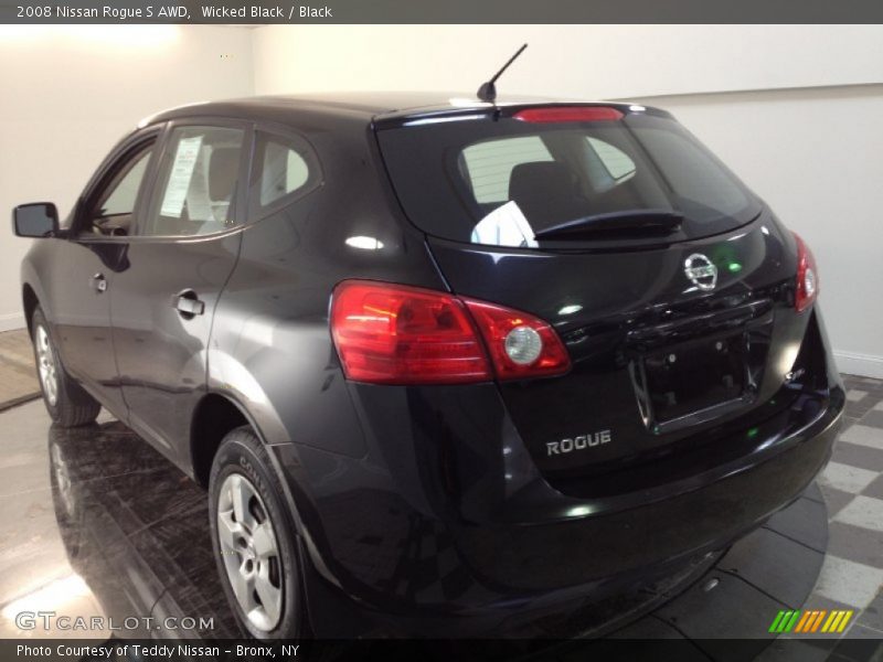 Wicked Black / Black 2008 Nissan Rogue S AWD
