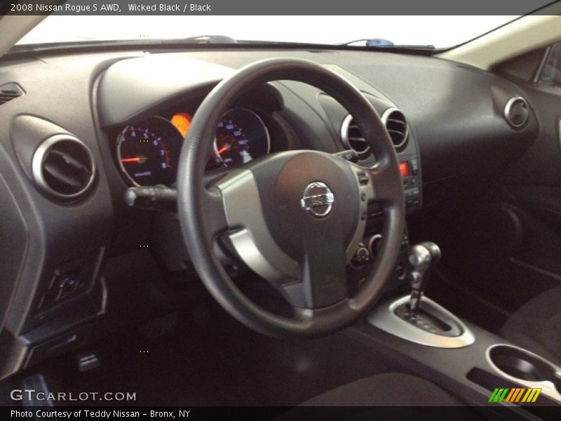 Wicked Black / Black 2008 Nissan Rogue S AWD
