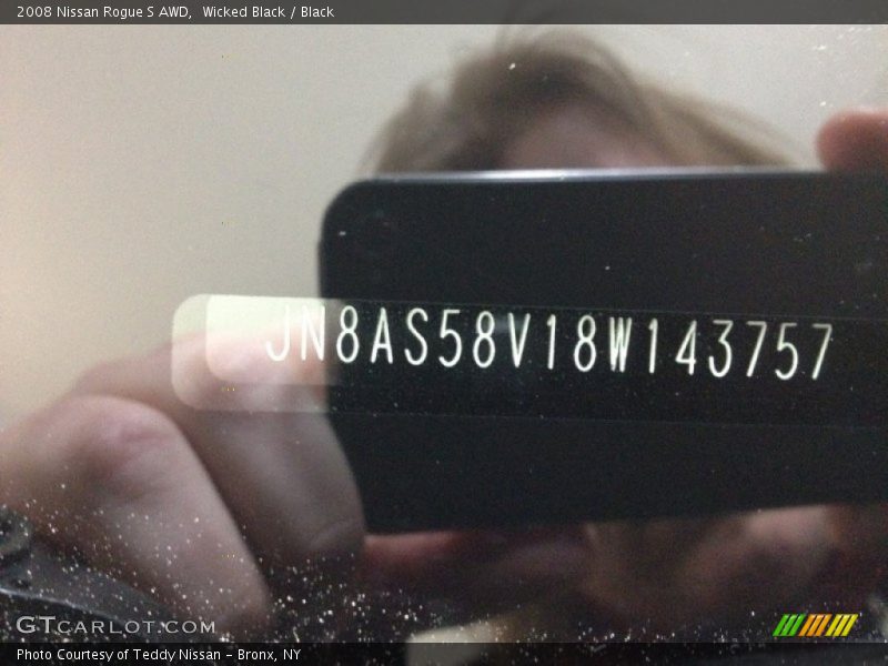 Wicked Black / Black 2008 Nissan Rogue S AWD