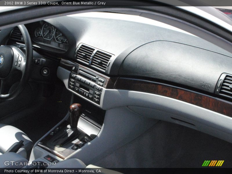 Orient Blue Metallic / Grey 2002 BMW 3 Series 330i Coupe