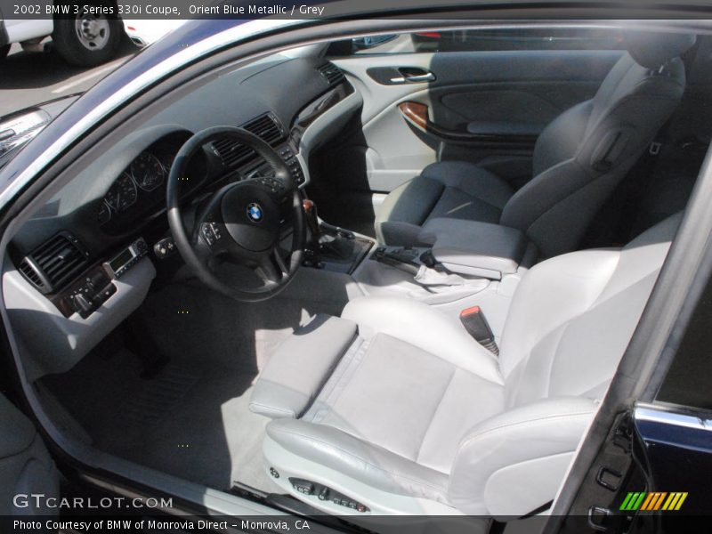 Orient Blue Metallic / Grey 2002 BMW 3 Series 330i Coupe