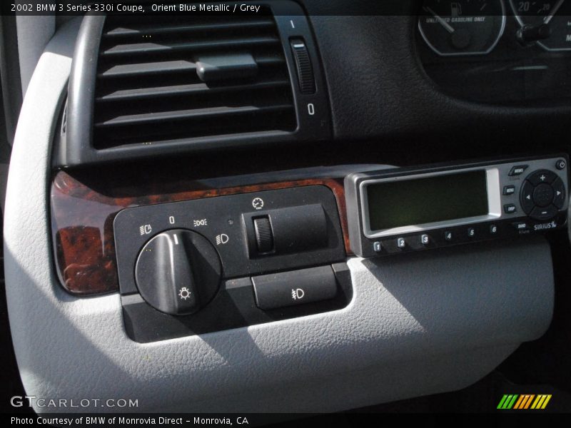Orient Blue Metallic / Grey 2002 BMW 3 Series 330i Coupe