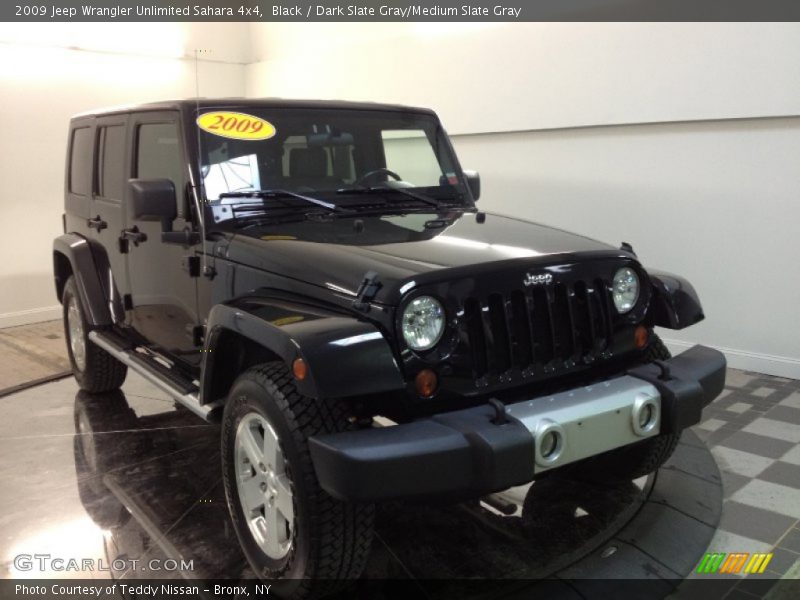 Black / Dark Slate Gray/Medium Slate Gray 2009 Jeep Wrangler Unlimited Sahara 4x4