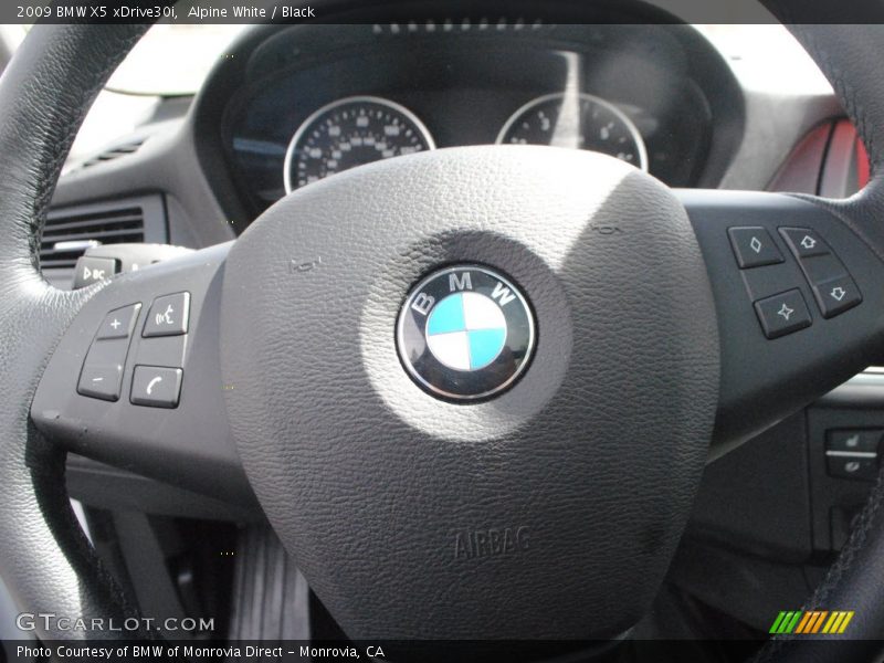 Alpine White / Black 2009 BMW X5 xDrive30i