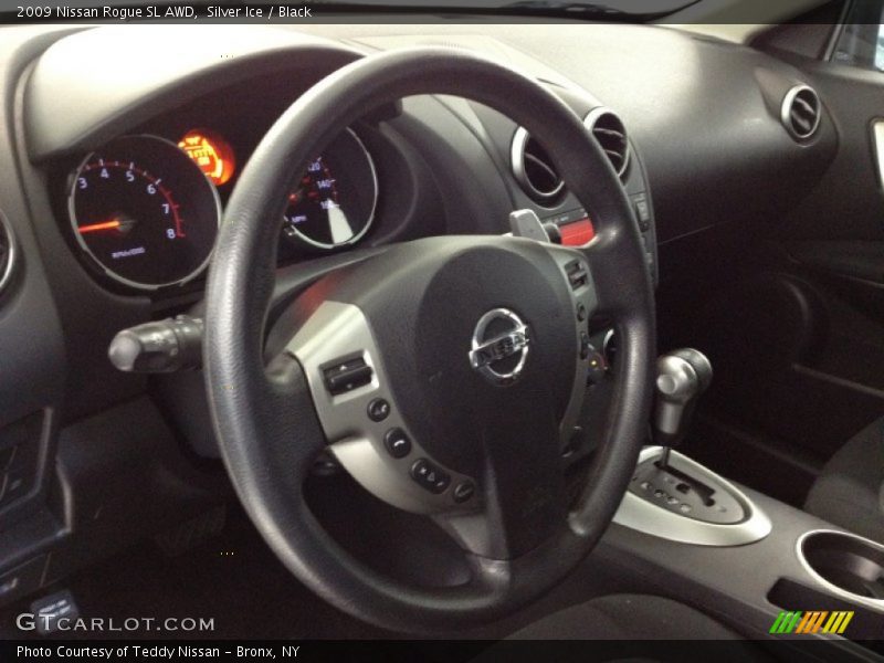 Silver Ice / Black 2009 Nissan Rogue SL AWD