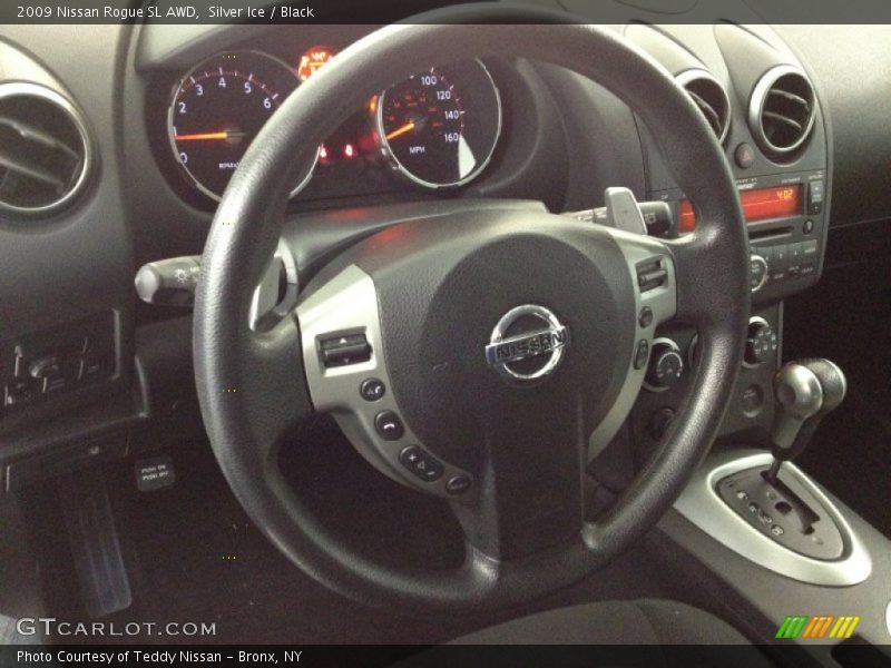 Silver Ice / Black 2009 Nissan Rogue SL AWD