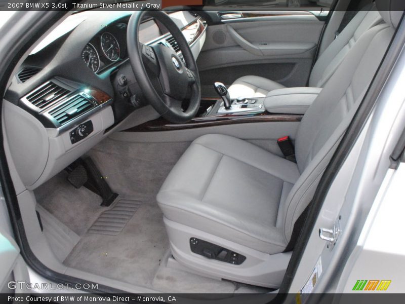 Titanium Silver Metallic / Gray 2007 BMW X5 3.0si