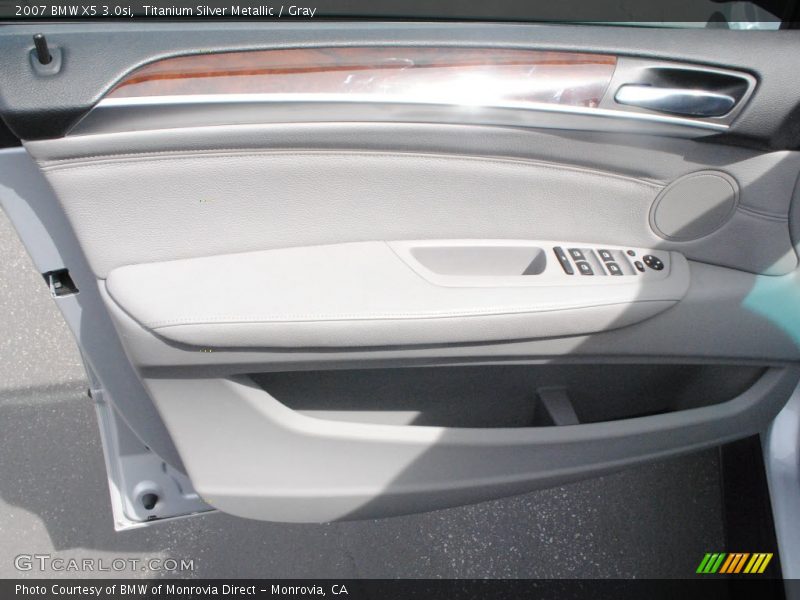 Titanium Silver Metallic / Gray 2007 BMW X5 3.0si