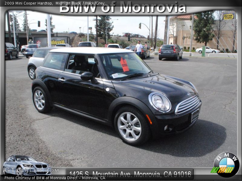 Midnight Black / Black/Grey 2009 Mini Cooper Hardtop